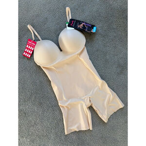 NWT Maidenform Firm All-In-One Shapewear in Tan